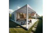 Pergola HAPESIRE Isotoit® îlot blanc