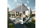 Pergola Bioclimatique AVANOA îlot 3,50x3,013 M Vérin à Télécommande Alia Productions - 2